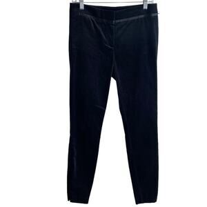Loft Velour ankle Zip Trouser Pant Black 4